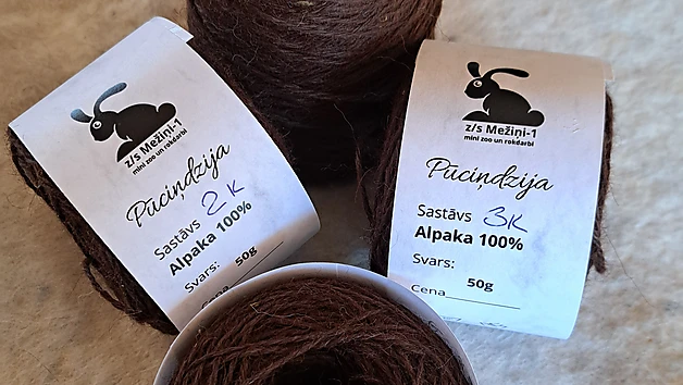 Alpakas vilnas dzija.100%