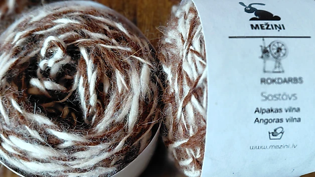 Ratiņvērpta dzija, 50g/Angora/Alpaka,(pieejami 3 kamoliņi)